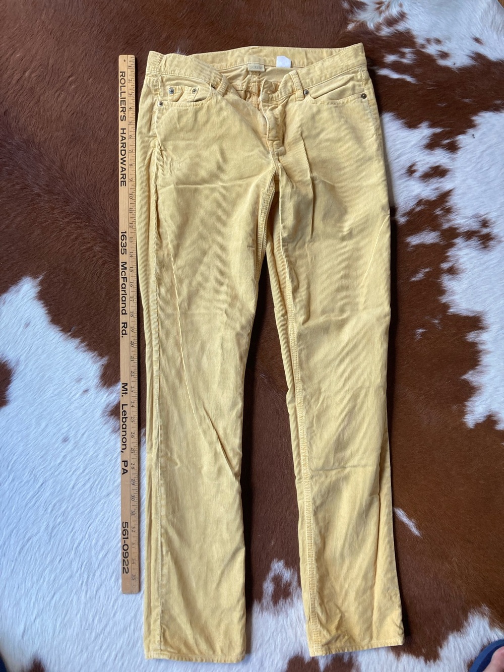 J crew Women’s Yellow corduroy pants